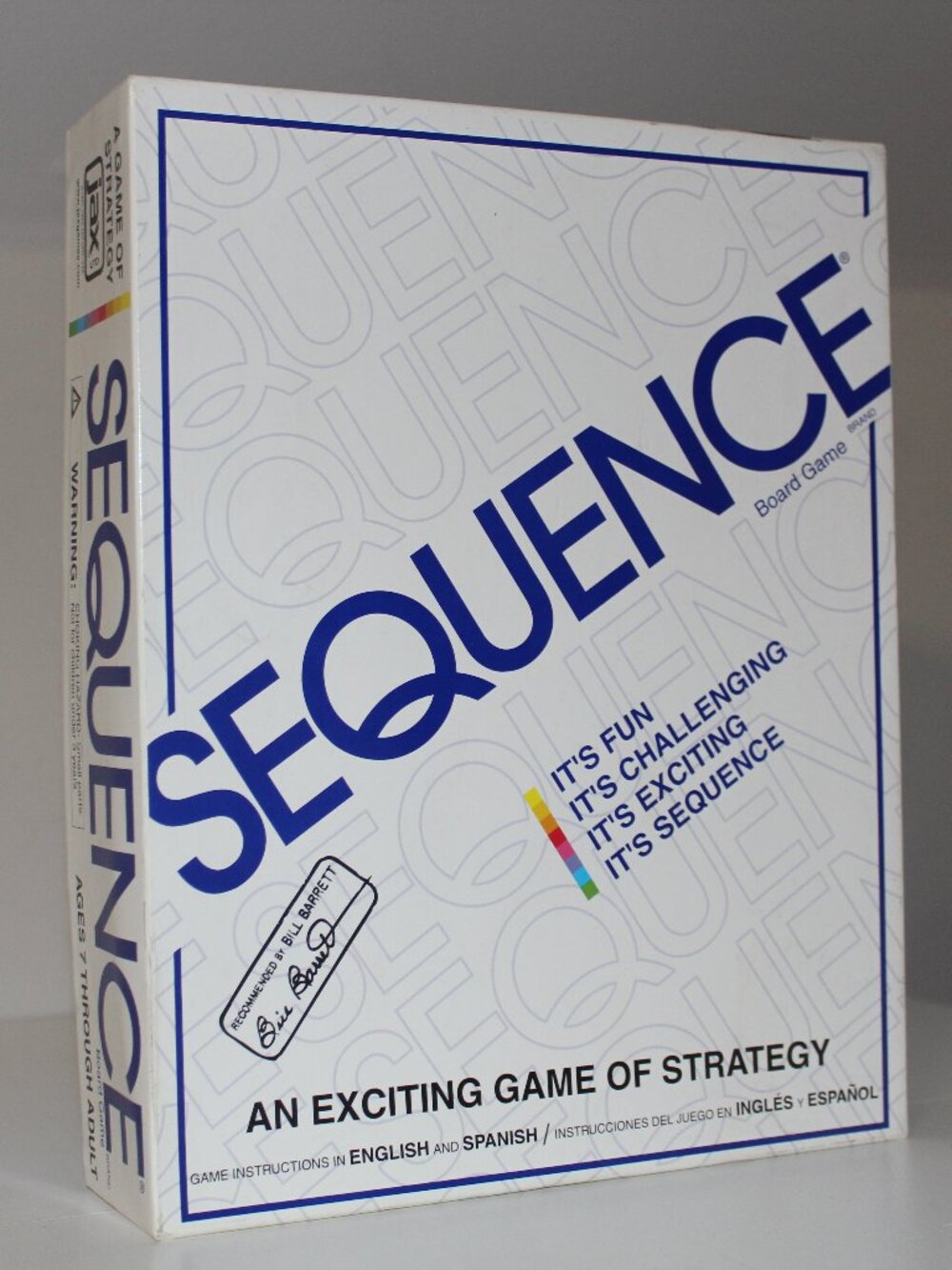 Vintage Jax Sequence Board Game 1995 Strategy Game 8002 Complete 2-12 Players
